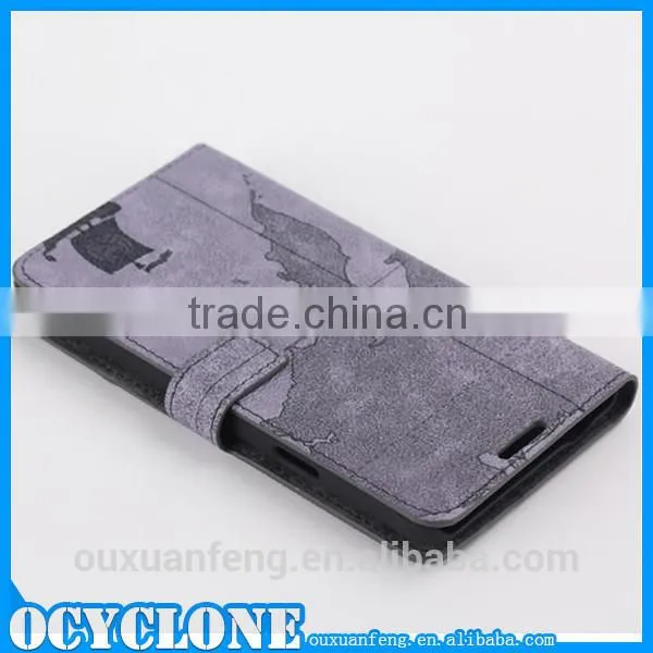 Leather phone case for samsung galaxy note 4 N9106V