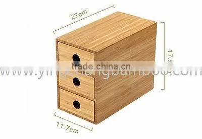 small bamboo accessory storage drawer