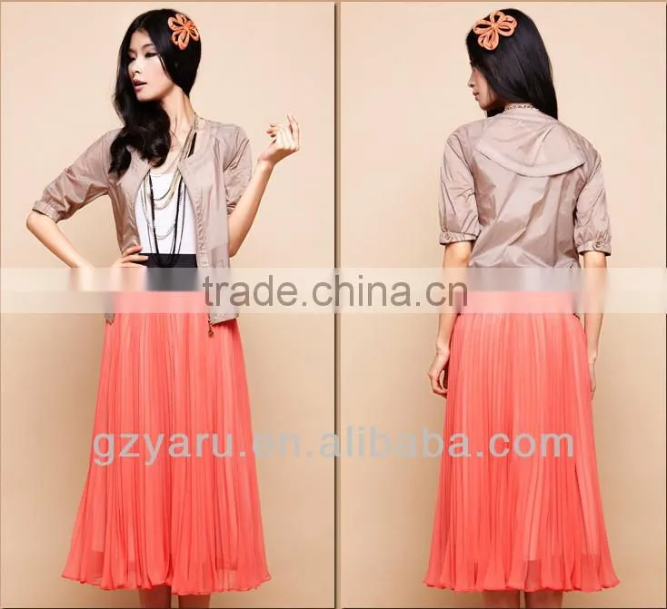 Ladies Latest Design Fashion Jackets and Skirt Set