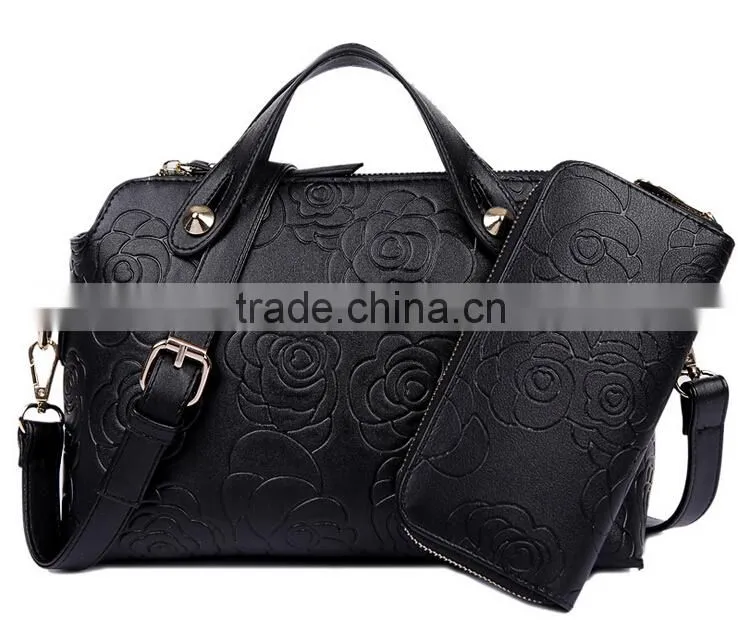 2 PCS! Cute Popular Shoulder Hand Tote Lady Woman Girls Bag Set