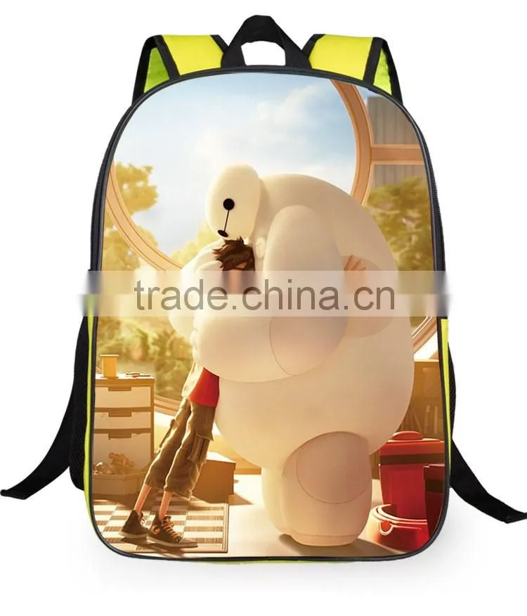 New 2016 design printed Oxford child school bag, backpack school bag cartoon For Teenager