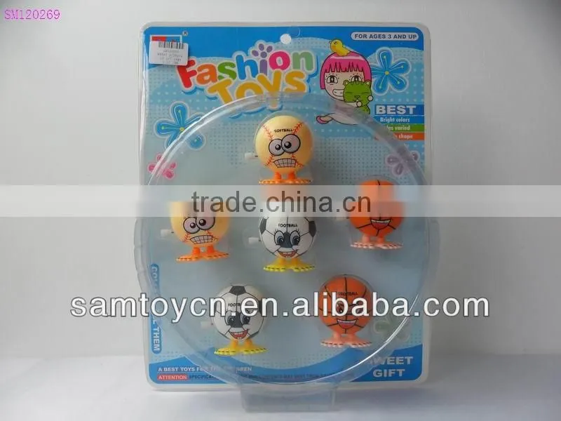 3Pcs can customize wind up jump ball toy