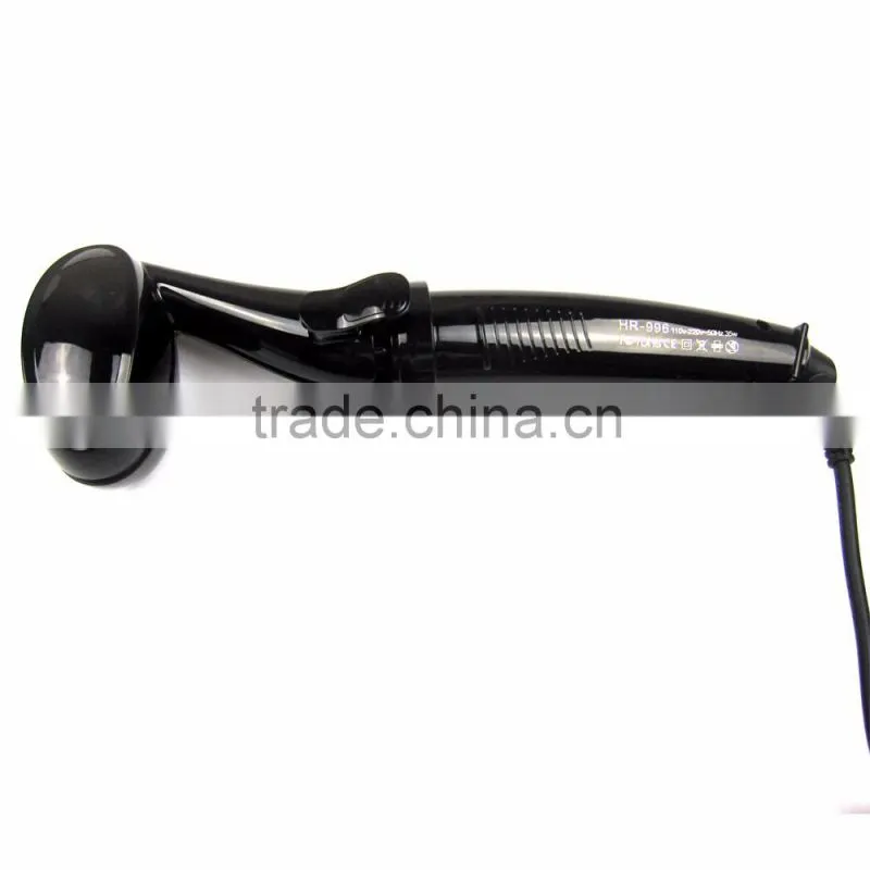 2 in 1 PTC Heating Rotating Head 3D Metal Teeth Hair Straightener and Curler Set