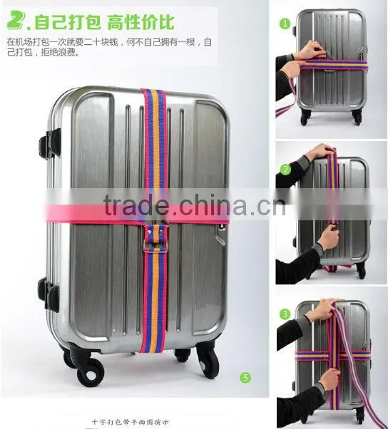 2014 Abroad top selling brand tight Travel Luggage Suitcase beltTop Quality size adjustable Nylon Luggage Bag Belt