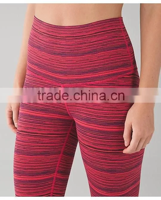 Custom popular style breathable yoga pants for women in fitness sportswear hot sale in 2016