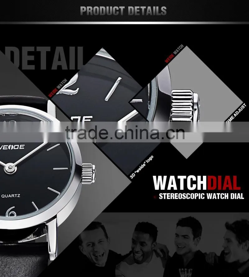 WEIDE 2015 Lady Vogue Leather Sapphire crystal Watches prices