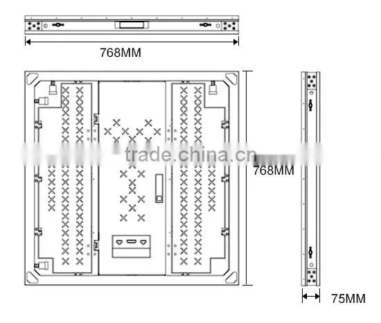 Video Display Function and Full Color Tube Chip Color 6mm Indoor and Outdoor LED Display
