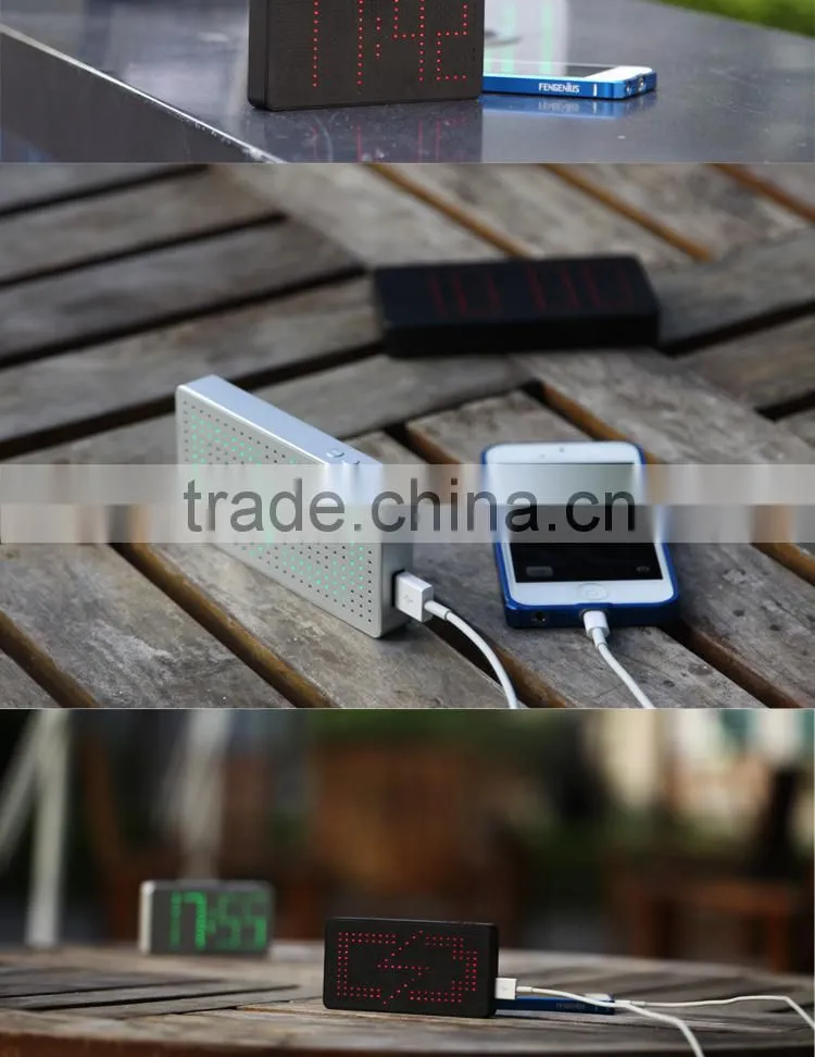 Aluminum portable powerbank 10000mah, mobile power bank battery charger