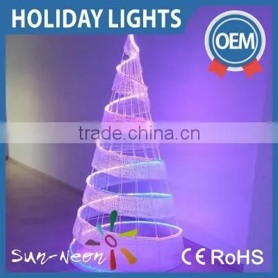 Holiday time led light decoration fancy christmas decoration light with high quality led christmas cone shape light
