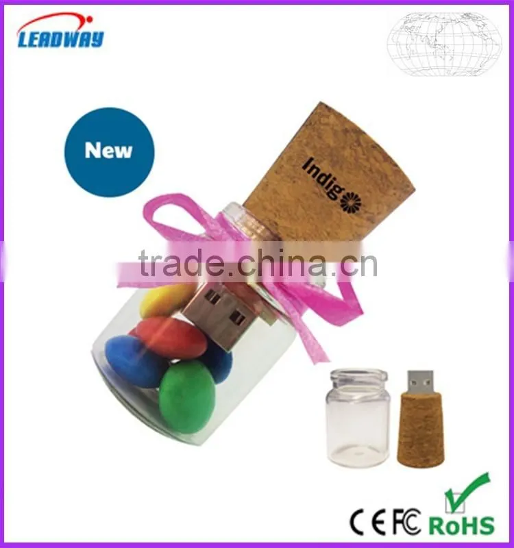 Could put anything you want inside bottle usb,best quality glass bottle usb flash stick,full capacity cork usb