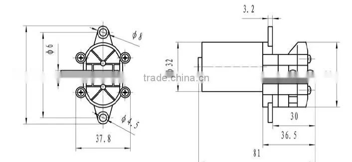 Mini DC Gear12v 24v Cold Beverage Dispensing pump