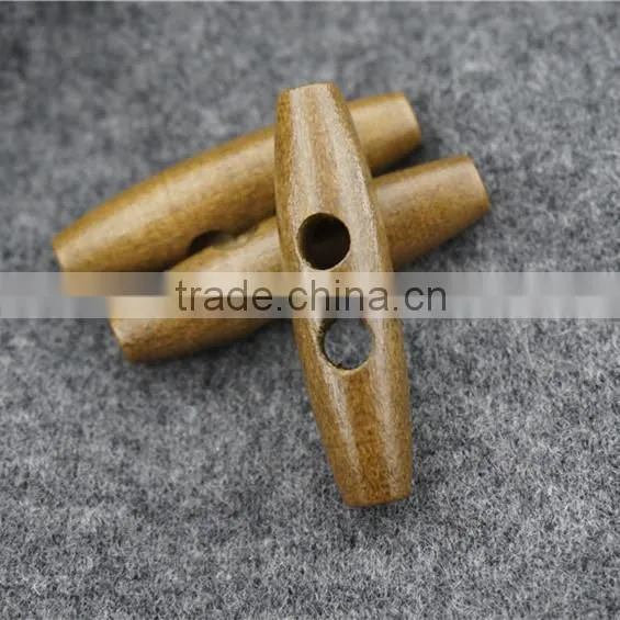 FASHION CAFE WOOD TOGGLE BUTTON FOR GARMENT ACCESSORIES