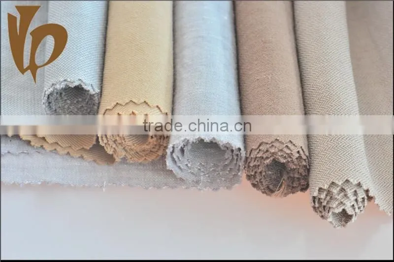 Special fabric yarn dyeing cotton linen polyester spandex fabric with different patters and style