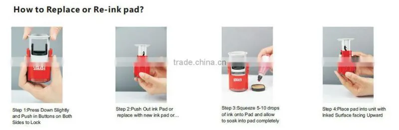 Free sample Oval 30x45mm Factory office use self inking type rubber stamp