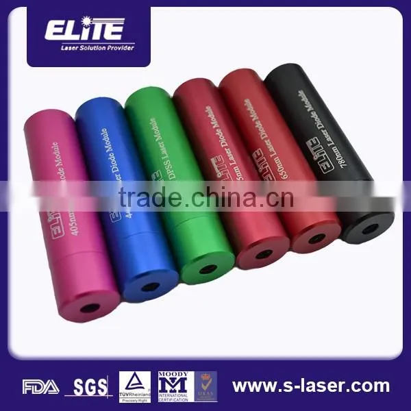 Wide work temperature alunimium anodized/brass blue diode laser