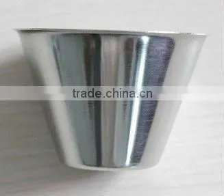 2oz stainless steel and plastic skull shot glass