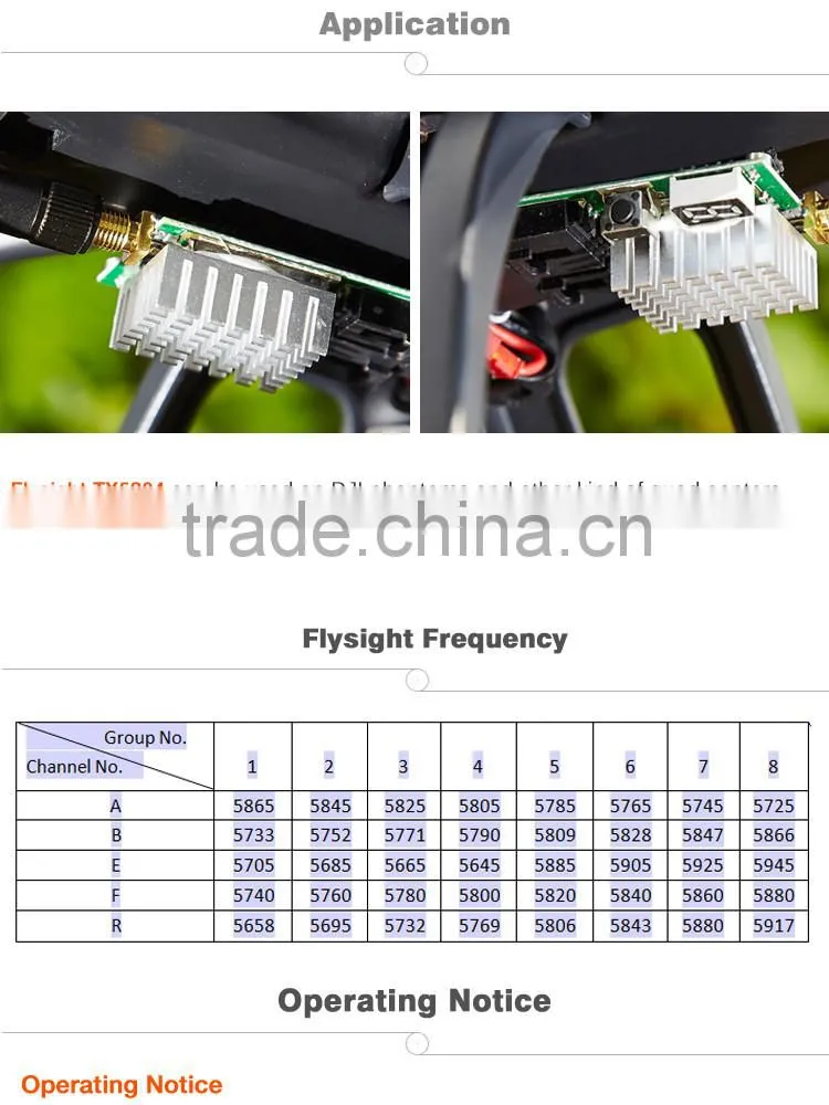 Easy to carry TX5804 400mW FPV sender