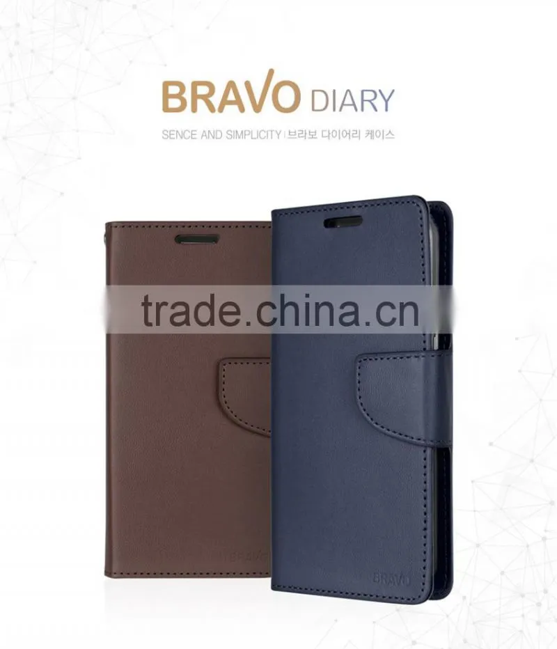 Original Mercury Goospery Bravo Diary Flip Leather Wallet Case For Samsung Galaxy J1 2016 Made In China Phone Case