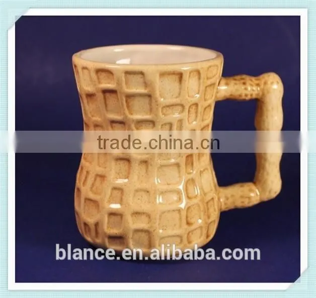 3d ceramic peanut shape mug peanut design cup