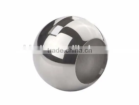 ZHENHONG Factory Perfect Surface Dia.24mm 304 Stainless Steel Valve Ball Details With 13mm Hole