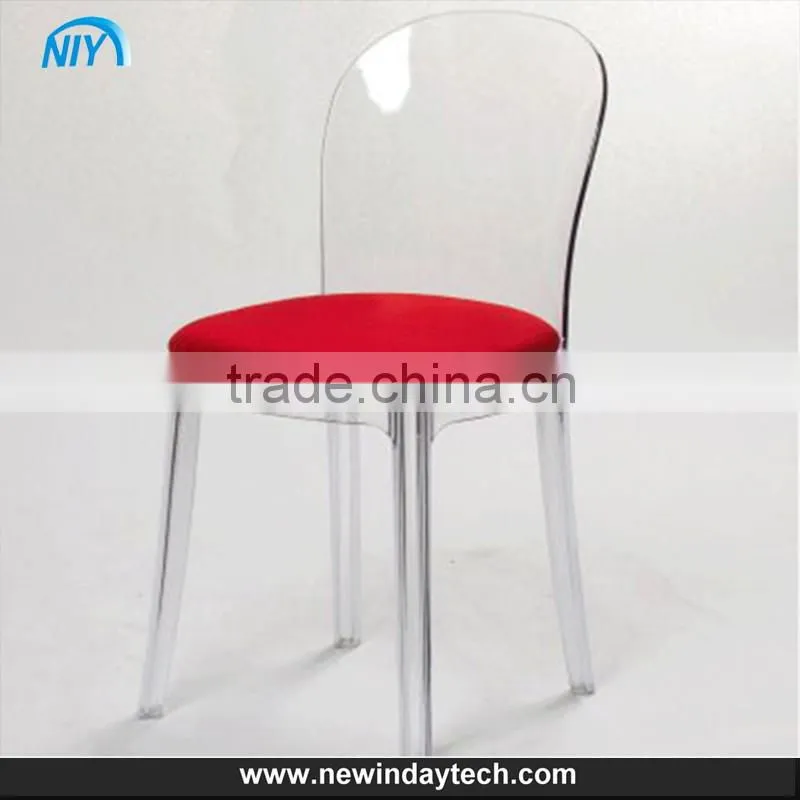 Customized acrylic dining chair transparent acrylic chair