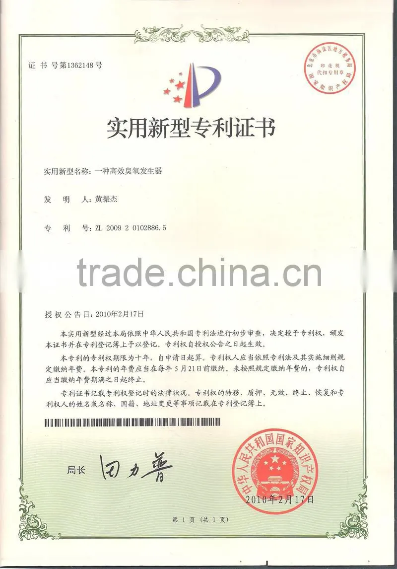 Water Treatment Ozone Generator self cleaning filter water products