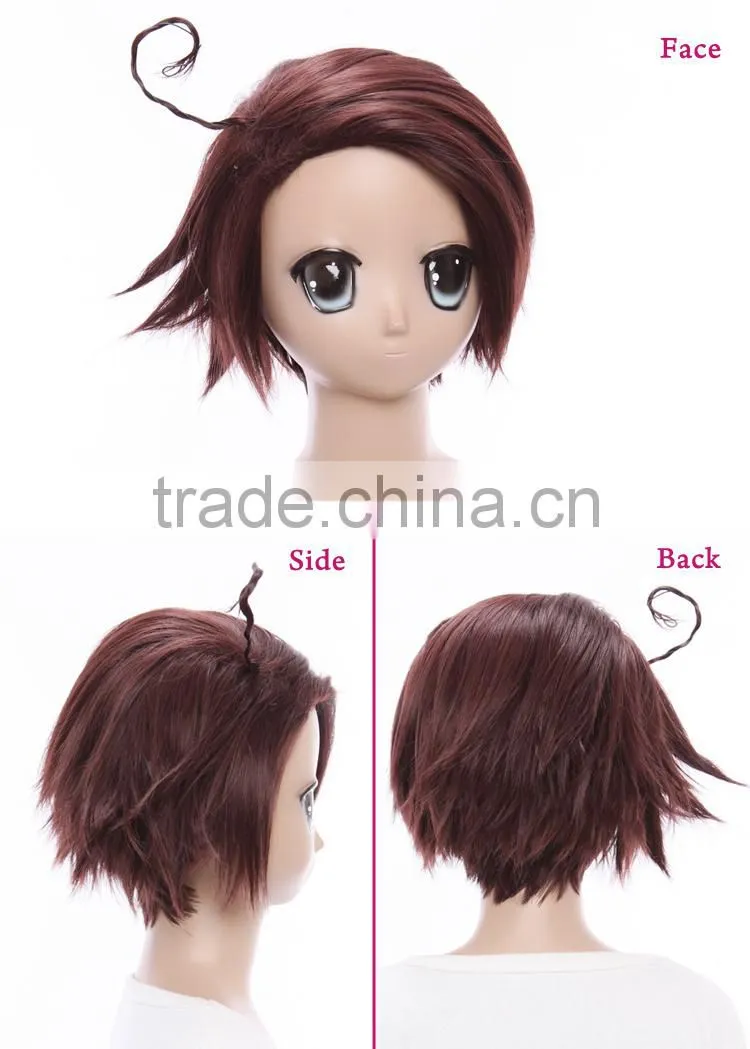 New product high quality wig in stock Axis Powers Hetalia Korea brown short wig anime