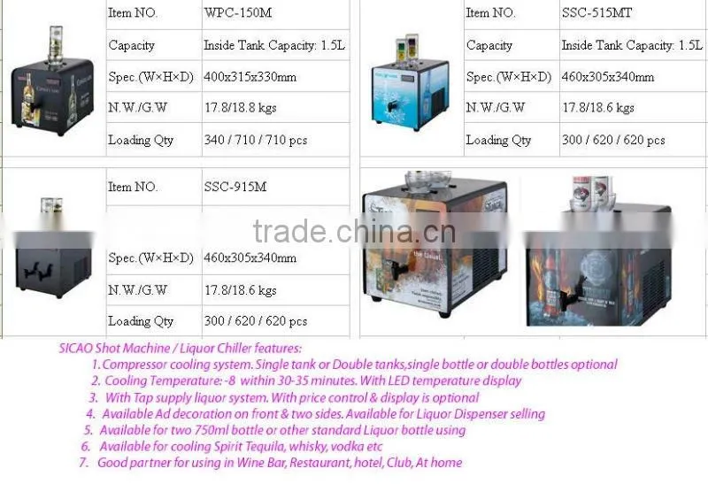 SHOT MACHINE MANUFACTURER high quality wine dispenser beverage dispenser machine