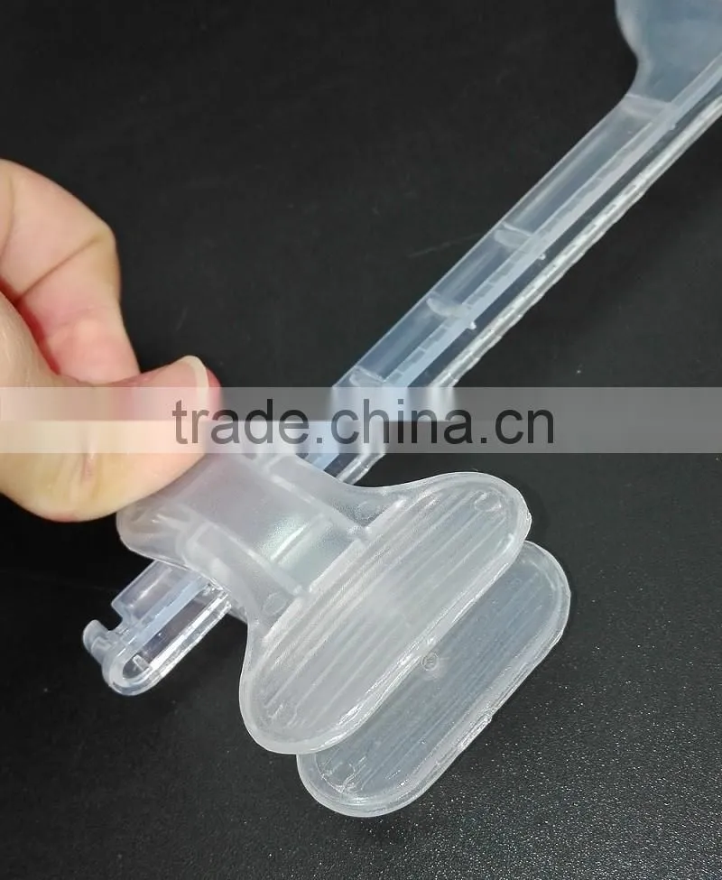 High quality plastic transparent trousers hanger