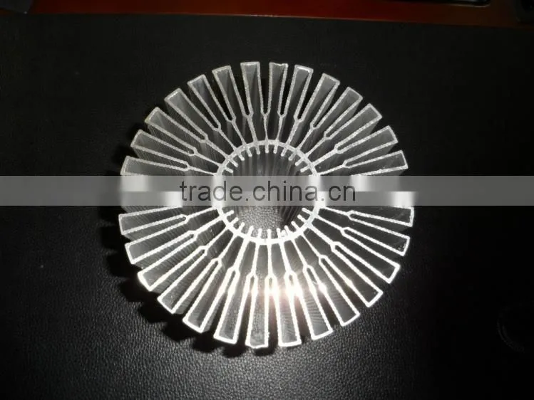 Hot sale anodized sunflower aluminum heat sink 0010