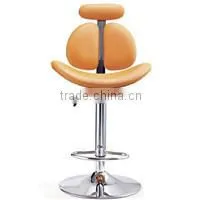 New Red & Black Fashion PU Leather Upholstery Swivel Bar Stools with Backrest