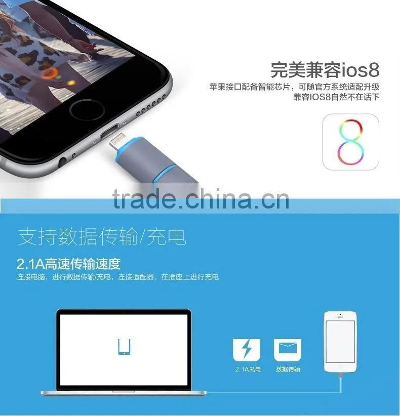 USB 6421 USB Cellphone Data Cable for IPHONE ,SamSung ,HTC