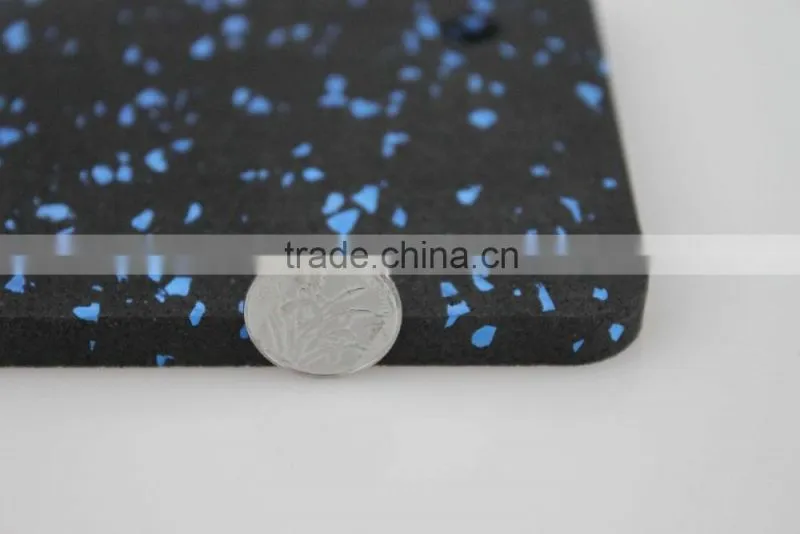 Qingdao 7king good quality anti slip and anti fatigue interlock treadmill usage rubber tile