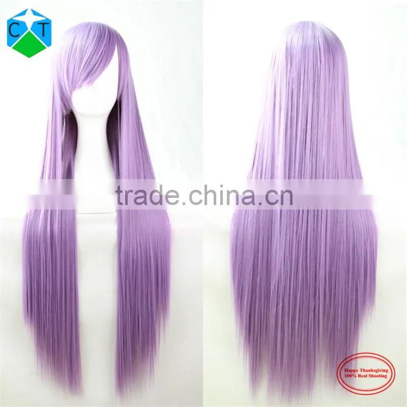 Cosplay Wig Long Purple Best Cosplay By 80CM Long Straight Hair Long Straight Wig Cosplay