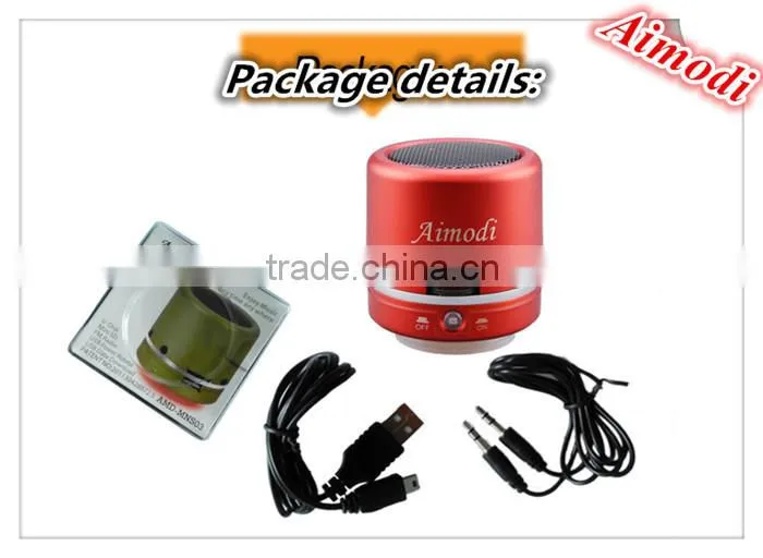 mini cylindrical portable speaker,strong power easy to carry,music mini box portable speaker