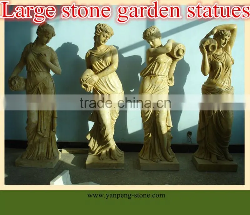 large stone garden statues