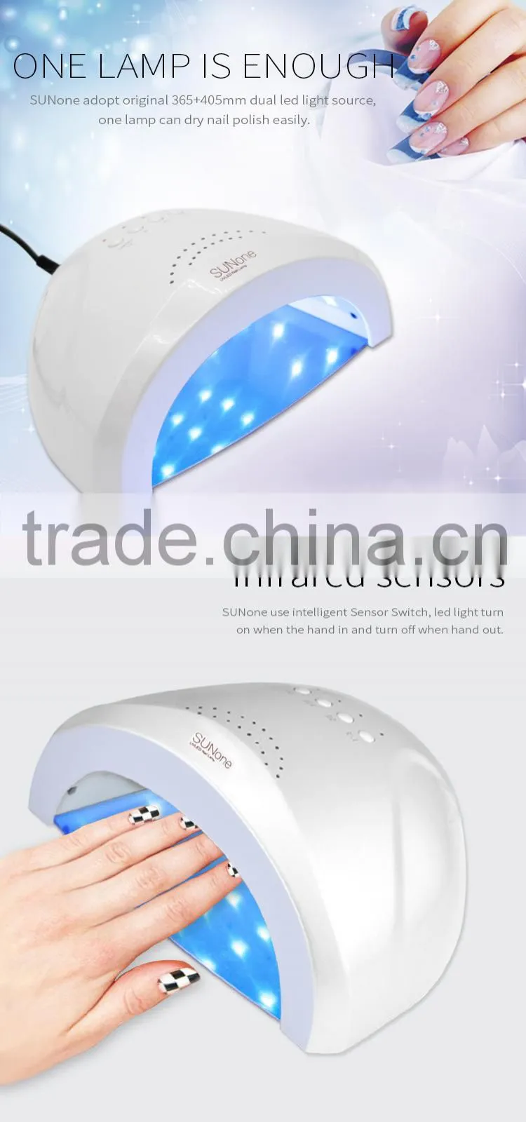 CHINA MANUFACTURER CE ROHS UV LED NAIL LAMP
