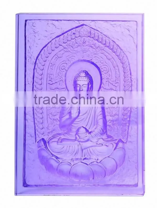 WF017 crystal buddha statues--happy buddha statue