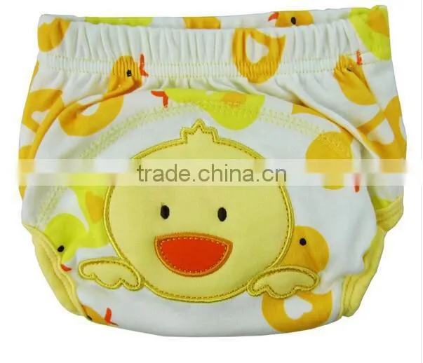 3 layer cartoon cat design baby cloth nappy, baby diaper, reusable baby nappy, cartoon embroidered training baby cloth nappy,