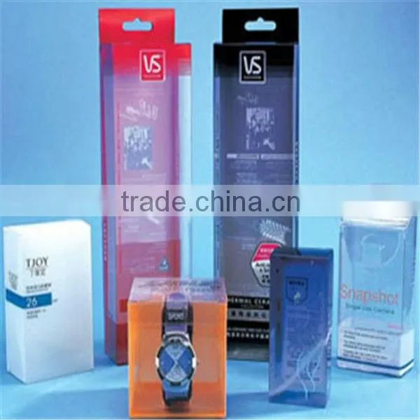 Cosmetic transparent PVC plastic packaging boxes