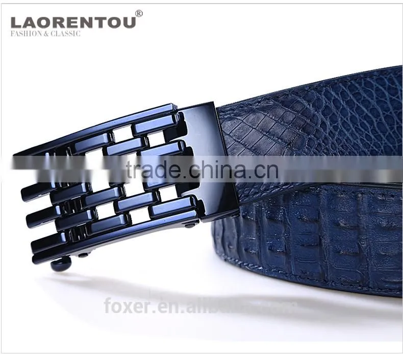 handmade leather belt,fashion leather belt,high quality crocodile belt