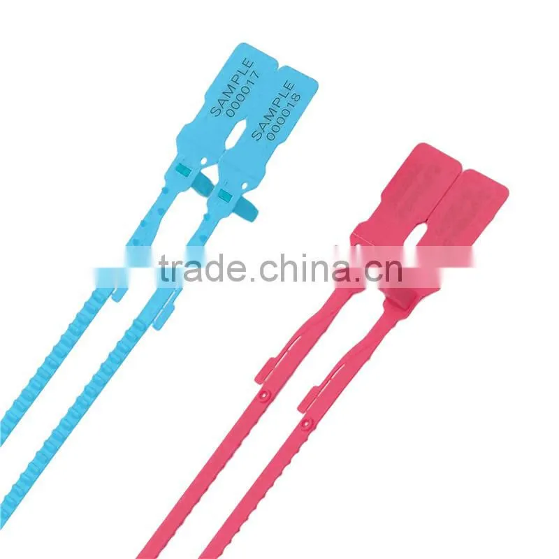 High security pull tight tear off plastic seal, Bag Seals, pull tight tamper proof tear off plastic seal DP-335TH