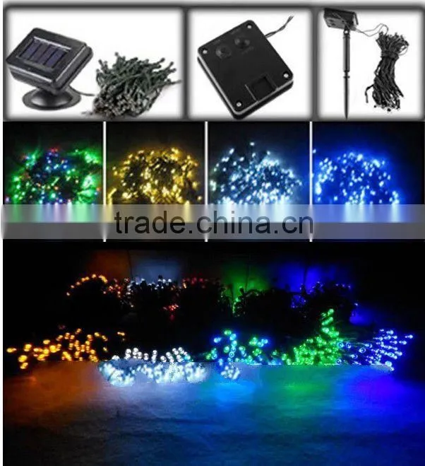 100 led solar lights string for christmas