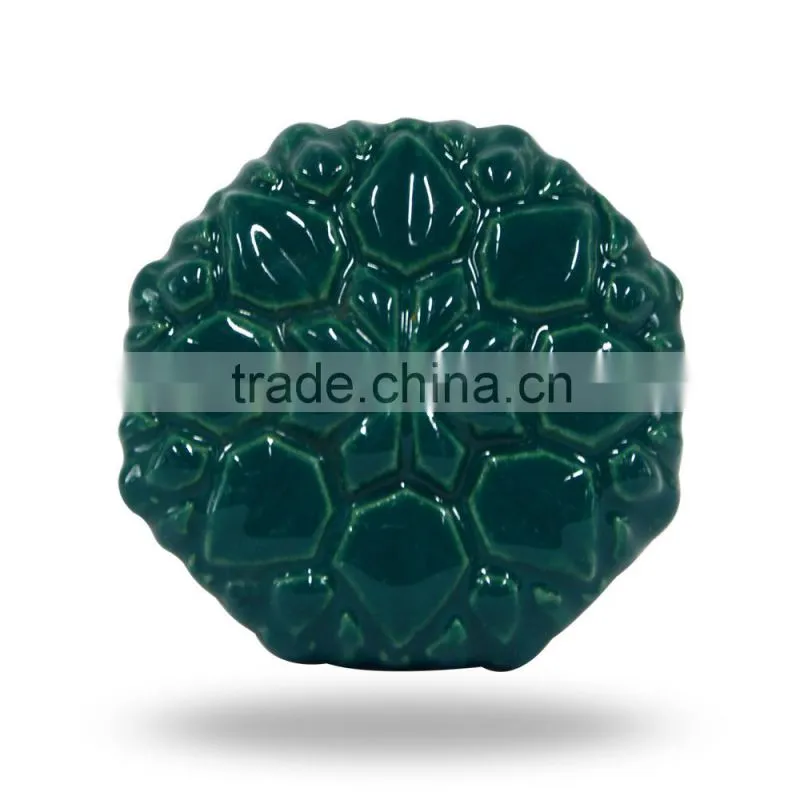 Ceramic Red Vector Square Knob