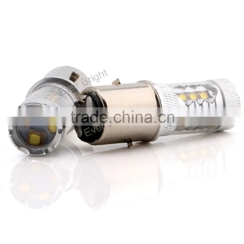 Auto light signal led 80w bright led lighting high lumens led 12V 1920LM brake light ba20d led