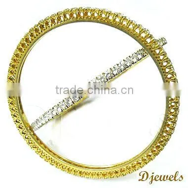 Diamond Bangles, Single Line Bangles, Diamond Jewelry