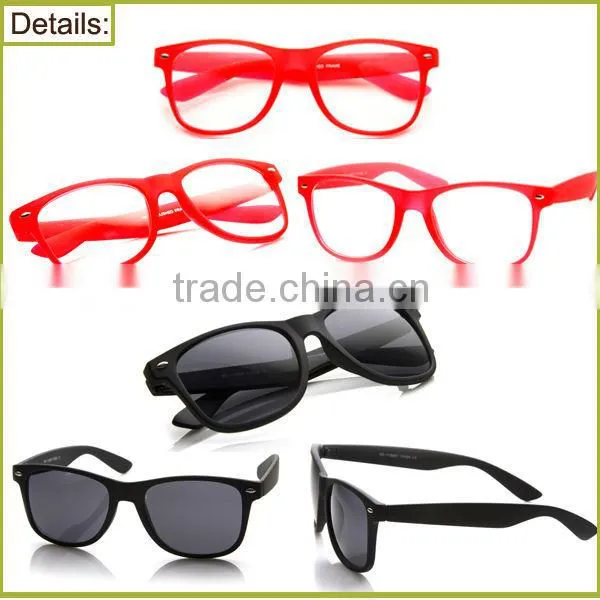 Fashionable 2016 Rainbow Rubber Frame Sun glasses Women Rubberized Sunglass