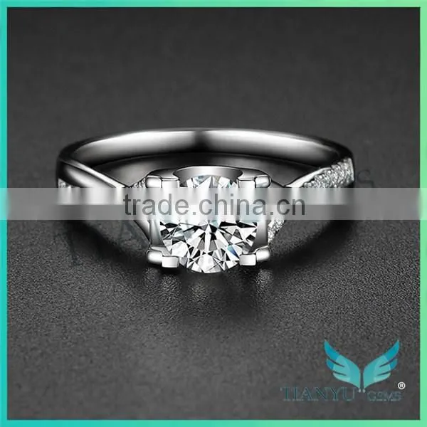 Moissanite online store platinum moissanite 2carat eternity wedding ring