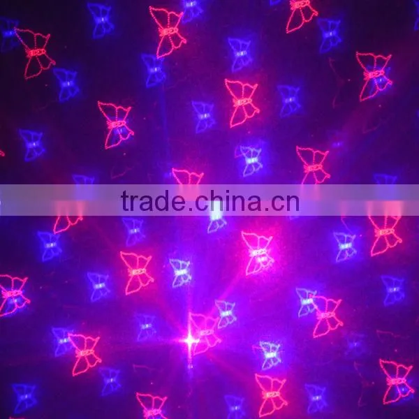 Lanling 200mW RB 8Gobos Mini RB Twinkling Laser Light