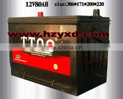 sealed lead acid MF 12 volt car battery for Benz